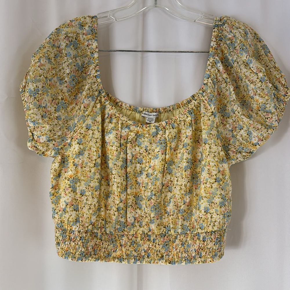 NWT American Eagle Outfitters floral crop top… - Picture 3 of 4